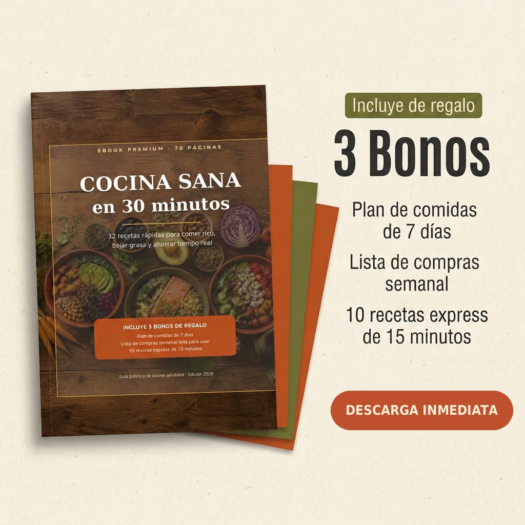 Cocina sana en 30 minutos