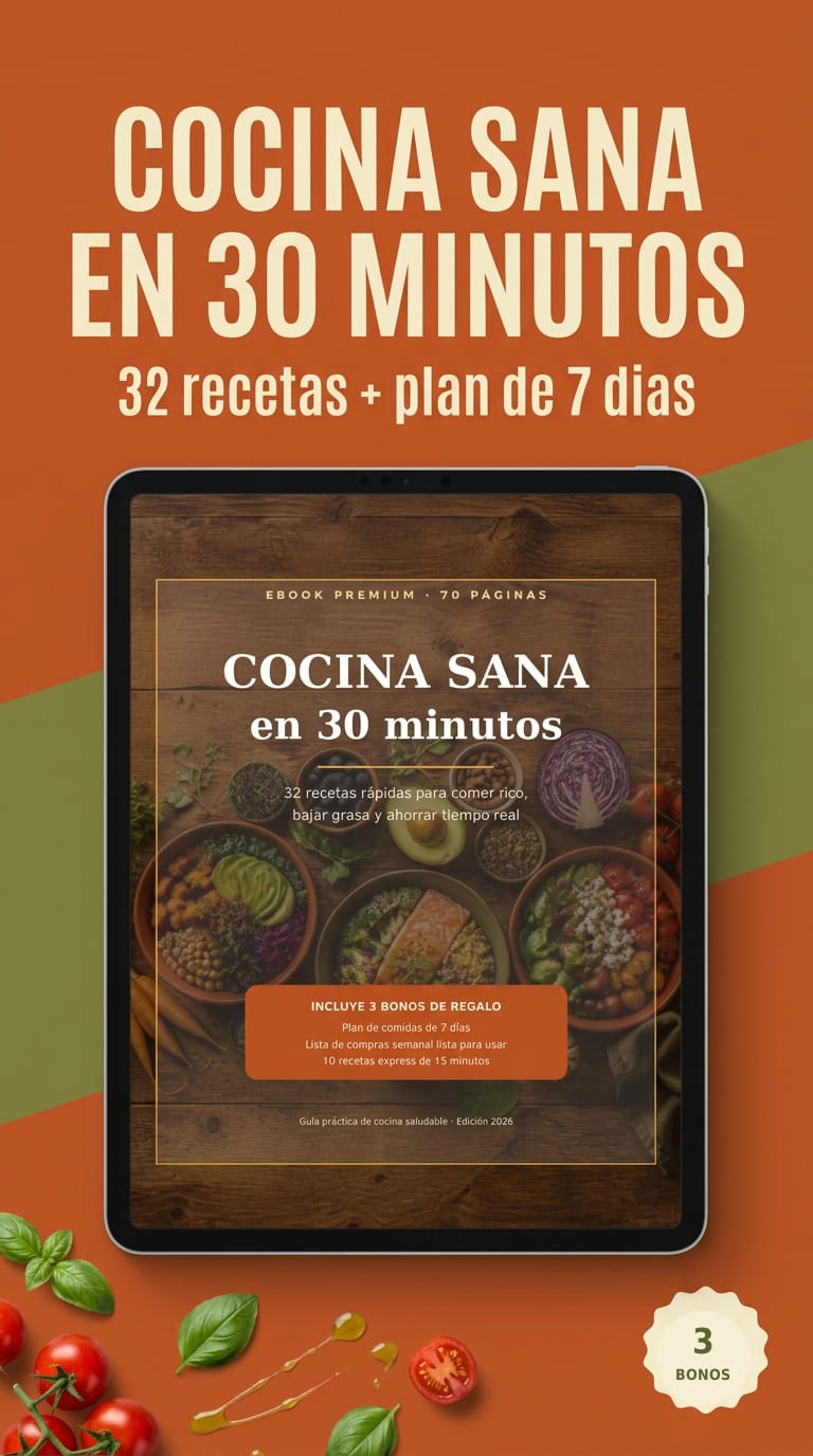 Cocina sana en 30 minutos