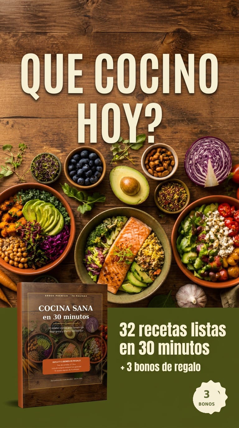 Cocina sana en 30 minutos