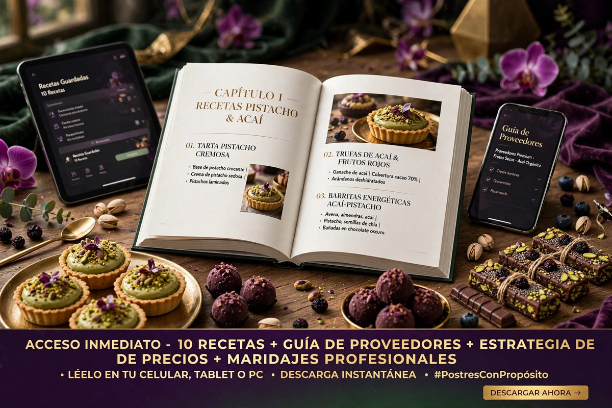 10 Recetas Premium de Postres — Pistacho y Açaí