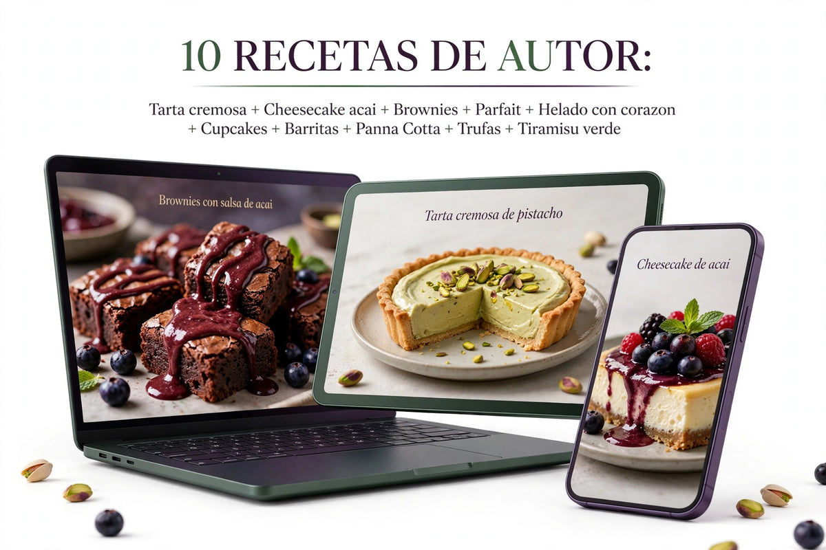 10 Recetas Premium de Postres — Pistacho y Açaí