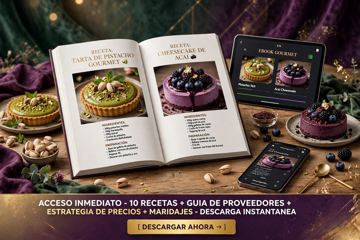 10 Recetas Premium de Postres — Pistacho y Açaí