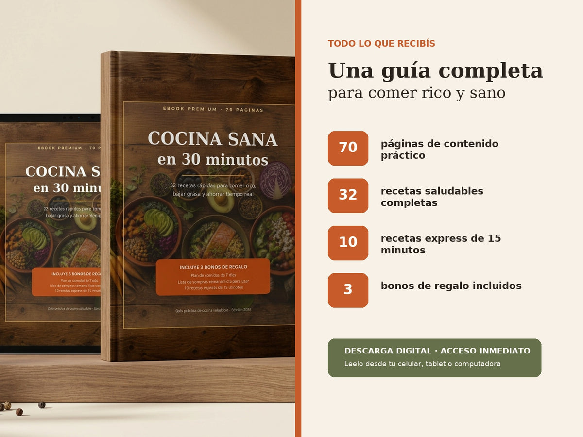 Cocina sana en 30 minutos