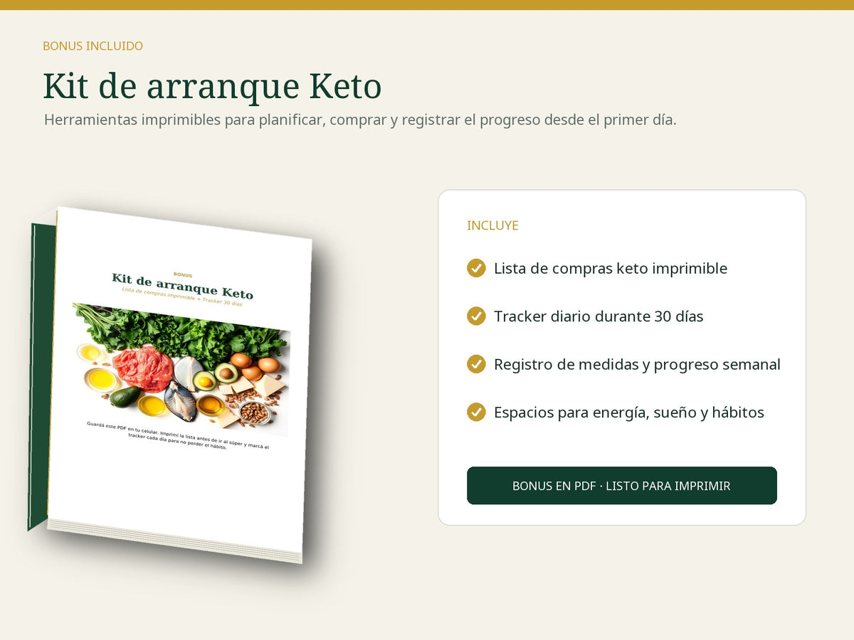 Pack Keto Total 2026: Guía Completa + 60 Recetas Express