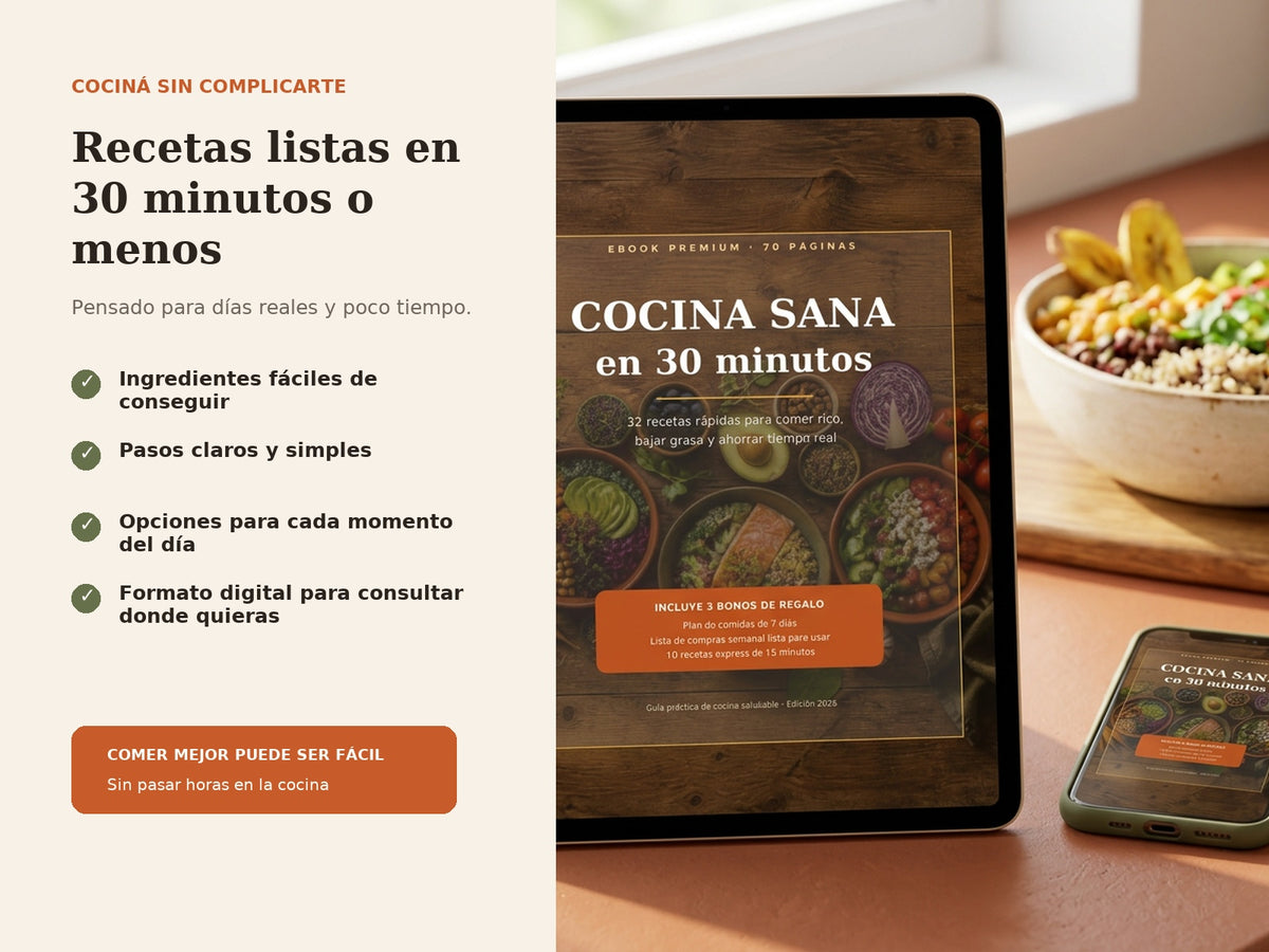 Cocina sana en 30 minutos