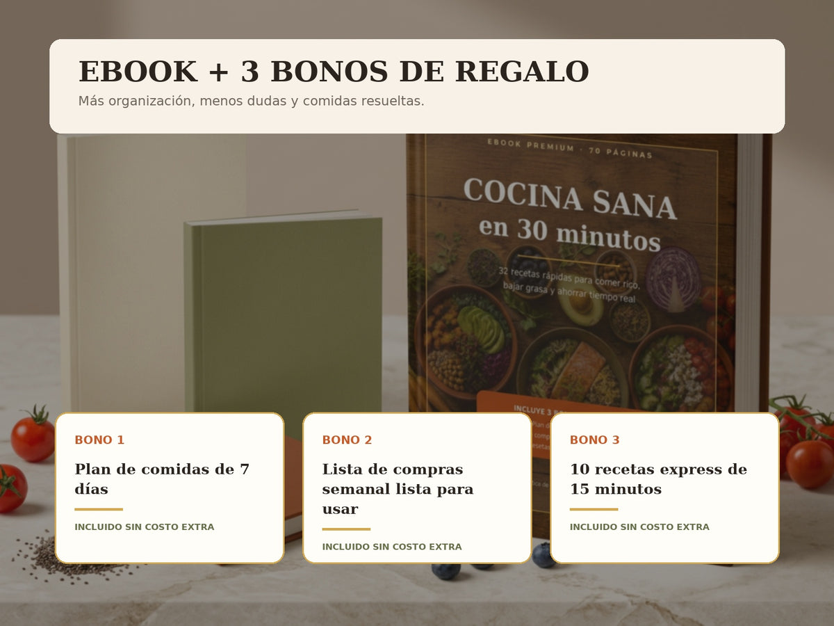Cocina sana en 30 minutos